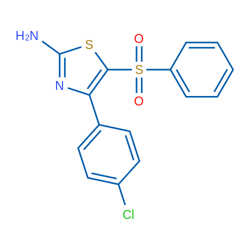 5-(Benzenesulfonyl)-4-(4-chlorophenyl)-1,3-thiazol-2-amine 1g
