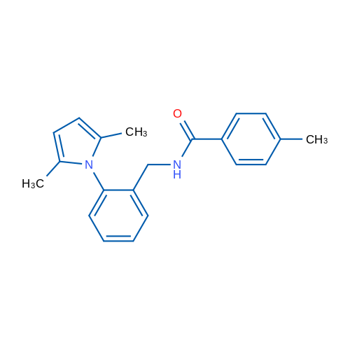 N-{[2-(2,5-dimethyl-1H-pyrrol-1-yl)phenyl]methyl}-4-methylbenzamide 10mg