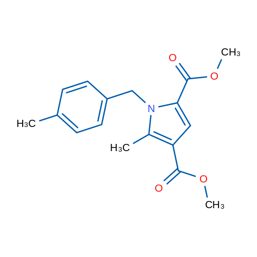 2,4-Dimethyl 5-methyl-1-[(4-methylphenyl)methyl]-1H-pyrrole-2,4-dicarboxylate 1g