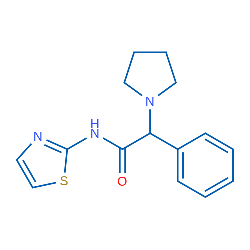 2-Phenyl-2-(pyrrolidin-1-yl)-N-(1,3-thiazol-2-yl)acetamide 1g