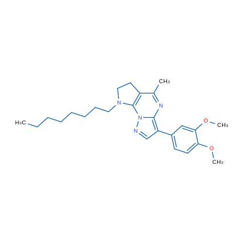 10-(3,4-Dimethoxyphenyl)-7-methyl-3-octyl-1,3,8,12-tetraazatricyclo[7.3.0.0^{2,6}]dodeca-2(6),7,9,11-tetraene 1g