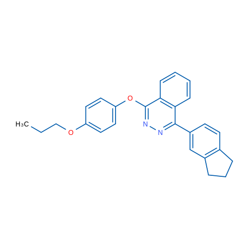 1-(2,3-Dihydro-1H-inden-5-yl)-4-(4-propoxyphenoxy)phthalazine 1g