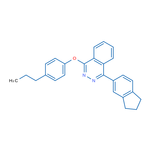 1-(2,3-Dihydro-1H-inden-5-yl)-4-(4-propylphenoxy)phthalazine 1g