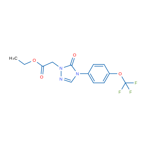 Ethyl 2-{5-oxo-4-[4-(trifluoromethoxy)phenyl]-4,5-dihydro-1H-1,2,4-triazol-1-yl}acetate 1g