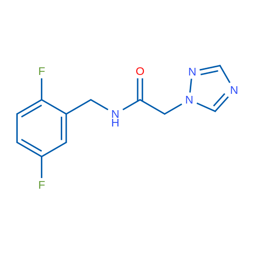 N-[(2,5-Difluorophenyl)methyl]-2-(1H-1,2,4-triazol-1-yl)acetamide 1g