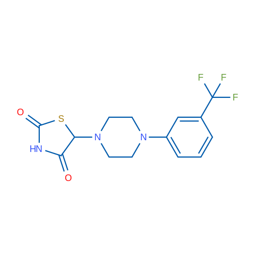 5-{4-[3-(trifluoromethyl)phenyl]piperazin-1-yl}-1,3-thiazolidine-2,4-dione 1g