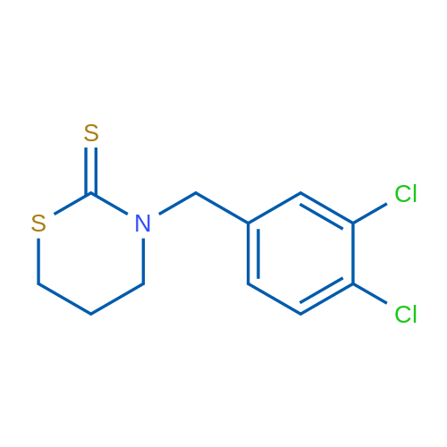 3-[(3,4-Dichlorophenyl)methyl]-1,3-thiazinane-2-thione 1g