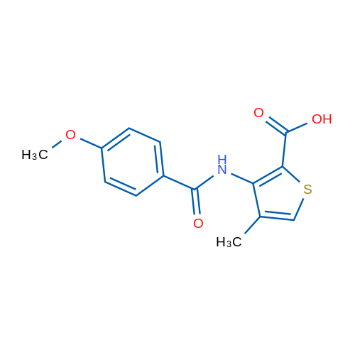3-(4-Methoxybenzamido)-4-methylthiophene-2-carboxylic acid 1g