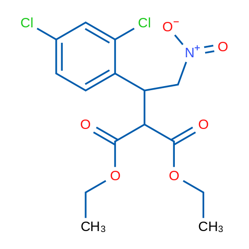 1,3-Diethyl 2-[1-(2,4-dichlorophenyl)-2-nitroethyl]propanedioate 1g