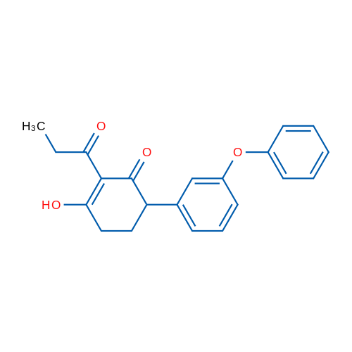 3-Hydroxy-6-(3-phenoxyphenyl)-2-propanoylcyclohex-2-en-1-one 1g