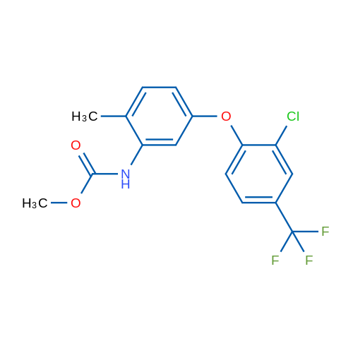 Methyl N-{5-[2-chloro-4-(trifluoromethyl)phenoxy]-2-methylphenyl}carbamate 1g