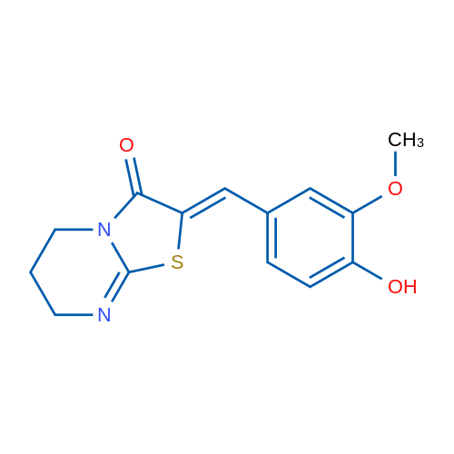 (2Z)-2-[(4-Hydroxy-3-methoxyphenyl)methylidene]-2H,3H,5H,6H,7H-[1,3]thiazolo[3,2-a]pyrimidin-3-one 1g
