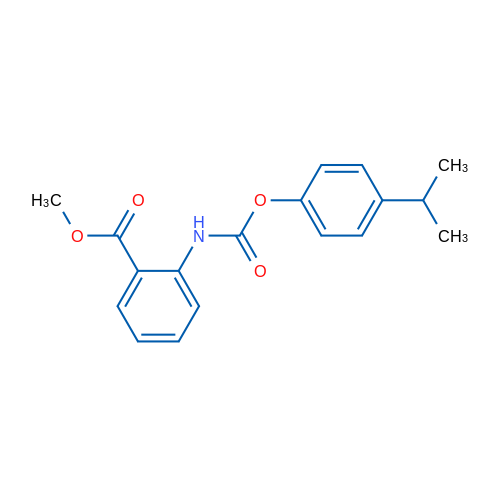 Methyl 2-({[4-(propan-2-yl)phenoxy]carbonyl}amino)benzoate 1g