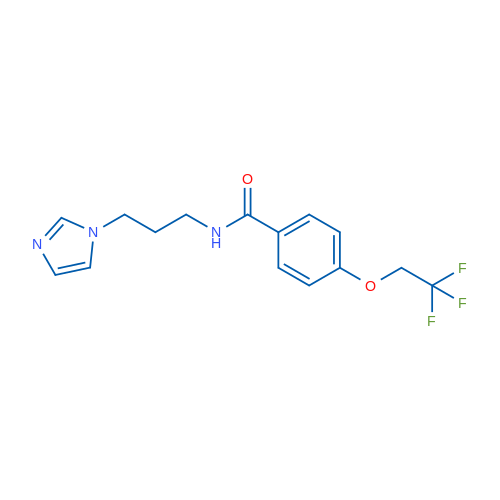 N-[3-(1H-Imidazol-1-yl)propyl]-4-(2,2,2-trifluoroethoxy)benzamide 1g