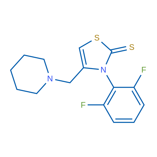 3-(2,6-Difluorophenyl)-4-[(piperidin-1-yl)methyl]-2,3-dihydro-1,3-thiazole-2-thione 1g