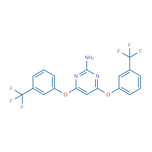 4,6-Bis[3-(trifluoromethyl)phenoxy]pyrimidin-2-amine 1g