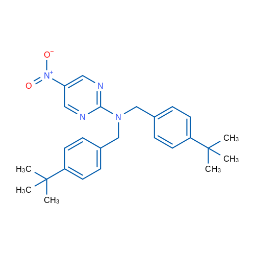 N,N-Bis[(4-tert-butylphenyl)methyl]-5-nitropyrimidin-2-amine 1g
