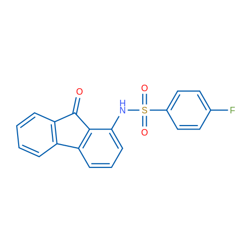 4-Fluoro-N-(9-oxo-9H-fluoren-1-yl)benzene-1-sulfonamide 1g