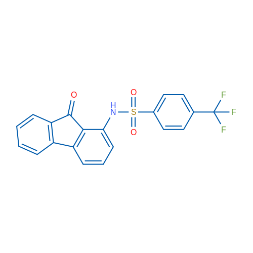 N-(9-Oxo-9H-fluoren-1-yl)-4-(trifluoromethyl)benzene-1-sulfonamide 1g