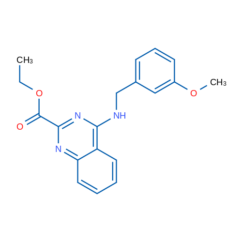 Ethyl 4-{[(3-methoxyphenyl)methyl]amino}quinazoline-2-carboxylate 1g