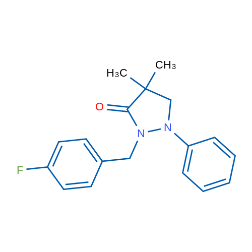 2-[(4-Fluorophenyl)methyl]-4,4-dimethyl-1-phenylpyrazolidin-3-one 1g