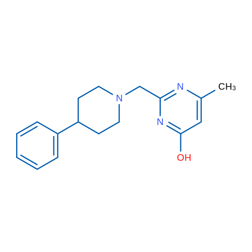 6-Methyl-2-[(4-phenylpiperidin-1-yl)methyl]pyrimidin-4-ol 1g
