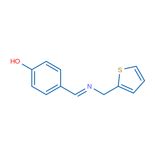 4-[(1E)-{[(thiophen-2-yl)methyl]imino}methyl]phenol 1g