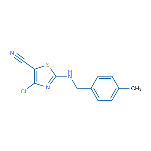 4-Chloro-2-{[(4-methylphenyl)methyl]amino}-1,3-thiazole-5-carbonitrile 1g