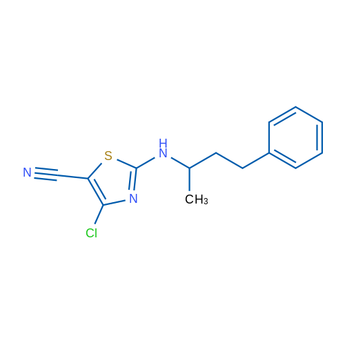 4-Chloro-2-[(4-phenylbutan-2-yl)amino]-1,3-thiazole-5-carbonitrile 1g