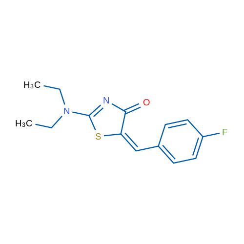 (5E)-2-(Diethylamino)-5-[(4-fluorophenyl)methylidene]-4,5-dihydro-1,3-thiazol-4-one 1g