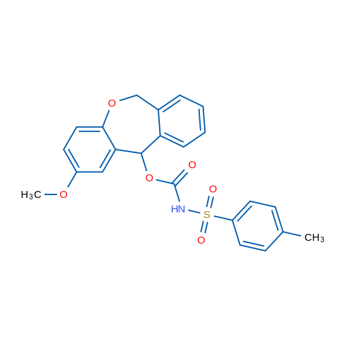 5-Methoxy-9-oxatricyclo[9.4.0.0^{3,8}]pentadeca-1(11),3(8),4,6,12,14-hexaen-2-yl N-(4-methylbenzenesulfonyl)carbamate 1g