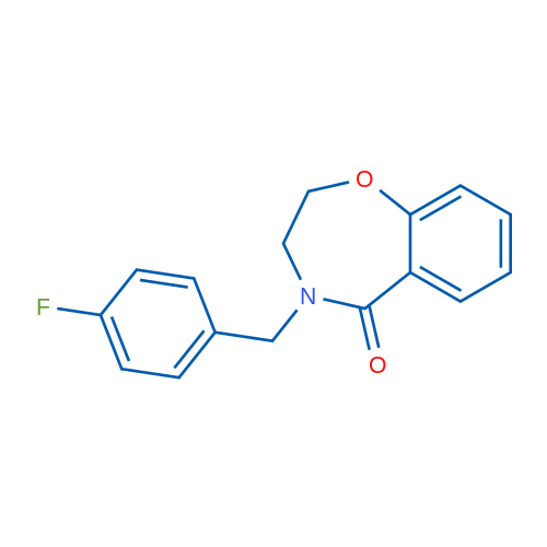 4-[(4-Fluorophenyl)methyl]-2,3,4,5-tetrahydro-1,4-benzoxazepin-5-one 1g