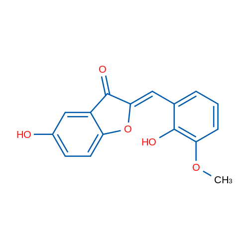 (2Z)-5-Hydroxy-2-[(2-hydroxy-3-methoxyphenyl)methylidene]-2,3-dihydro-1-benzofuran-3-one 1g