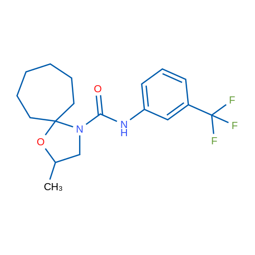 2-Methyl-N-[3-(trifluoromethyl)phenyl]-1-oxa-4-azaspiro[4.6]undecane-4-carboxamide 1g