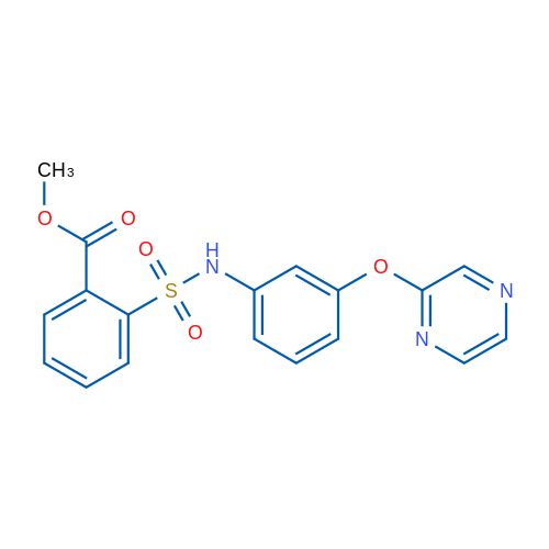 Methyl 2-{[3-(pyrazin-2-yloxy)phenyl]sulfamoyl}benzoate 1g