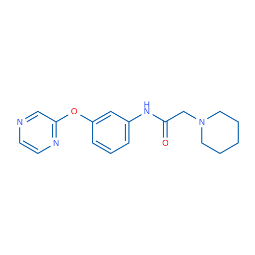 2-(Piperidin-1-yl)-N-[3-(pyrazin-2-yloxy)phenyl]acetamide 1g