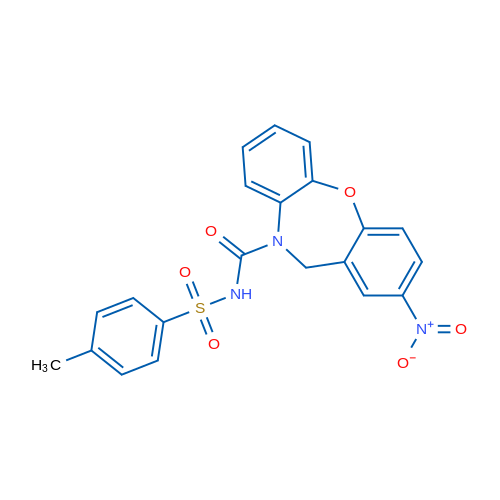 N-(4-Methylbenzenesulfonyl)-13-nitro-2-oxa-9-azatricyclo[9.4.0.0^{3,8}]pentadeca-1(11),3(8),4,6,12,14-hexaene-9-carboxamide 1g