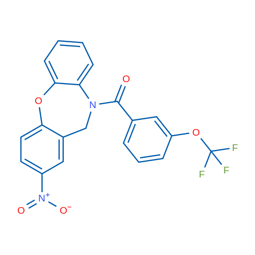 13-Nitro-9-[3-(trifluoromethoxy)benzoyl]-2-oxa-9-azatricyclo[9.4.0.0^{3,8}]pentadeca-1(11),3,5,7,12,14-hexaene 1g