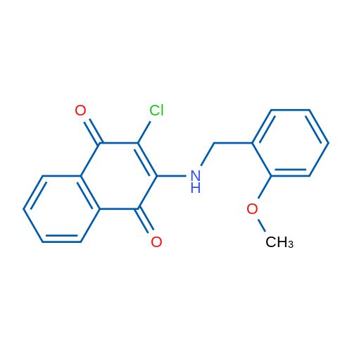 2-Chloro-3-{[(2-methoxyphenyl)methyl]amino}-1,4-dihydronaphthalene-1,4-dione 1g