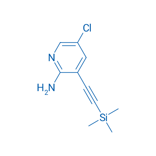 5-Chloro-3-((trimethylsilyl)ethynyl)pyridin-2-amine 1g