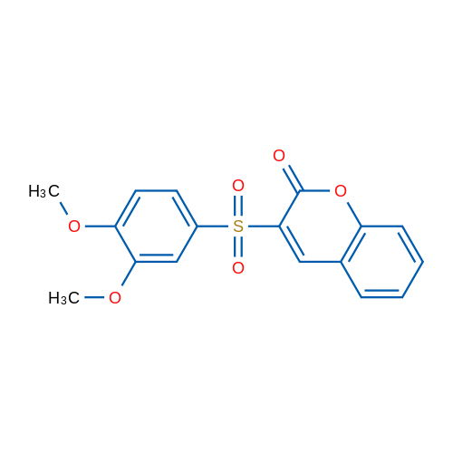 3-(3,4-Dimethoxybenzenesulfonyl)-2H-chromen-2-one 1g