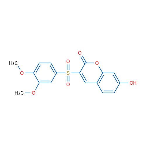3-(3,4-Dimethoxybenzenesulfonyl)-7-hydroxy-2H-chromen-2-one 1g