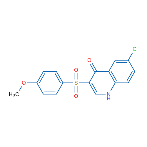 6-Chloro-3-(4-methoxybenzenesulfonyl)-1,4-dihydroquinolin-4-one 1g