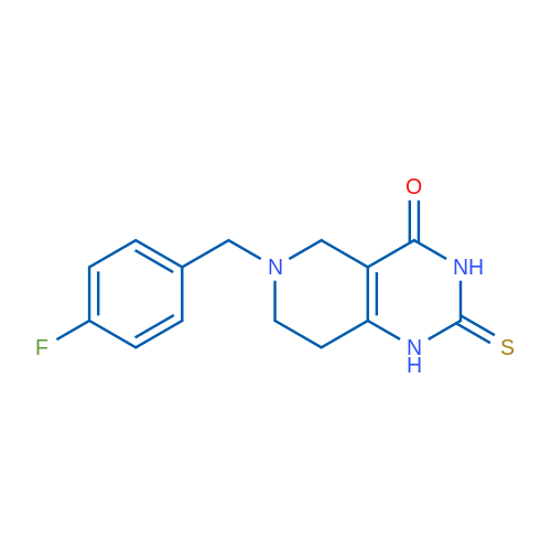 6-[(4-Fluorophenyl)methyl]-2-sulfanylidene-1H,2H,3H,4H,5H,6H,7H,8H-pyrido[4,3-d]pyrimidin-4-one 1g