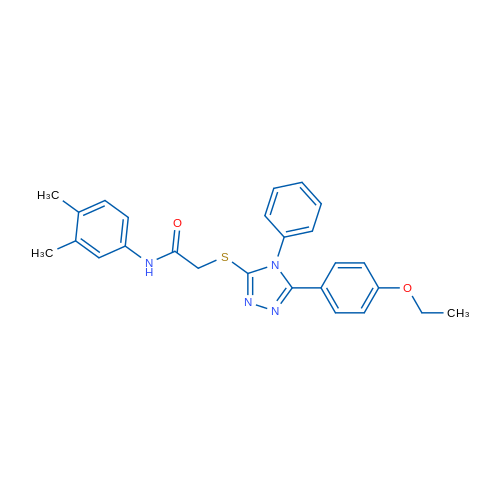 N-(3,4-Dimethylphenyl)-2-{[5-(4-ethoxyphenyl)-4-phenyl-4H-1,2,4-triazol-3-yl]sulfanyl}acetamide 10mg