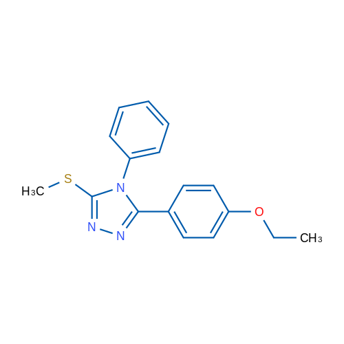 3-(4-Ethoxyphenyl)-5-(methylsulfanyl)-4-phenyl-4H-1,2,4-triazole 1g