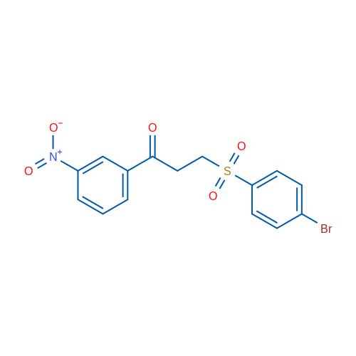 3-(4-Bromobenzenesulfonyl)-1-(3-nitrophenyl)propan-1-one 1g