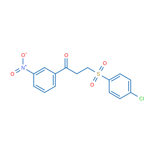 3-(4-Chlorobenzenesulfonyl)-1-(3-nitrophenyl)propan-1-one 1g