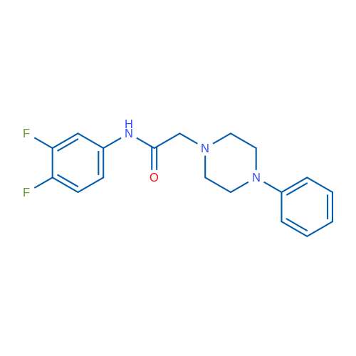 N-(3,4-Difluorophenyl)-2-(4-phenylpiperazin-1-yl)acetamide 1g