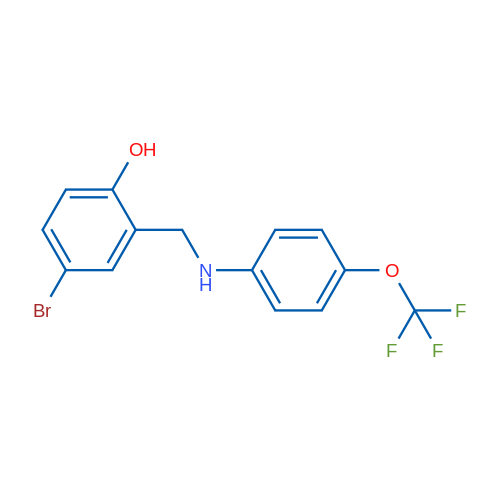 4-Bromo-2-({[4-(trifluoromethoxy)phenyl]amino}methyl)phenol 1g